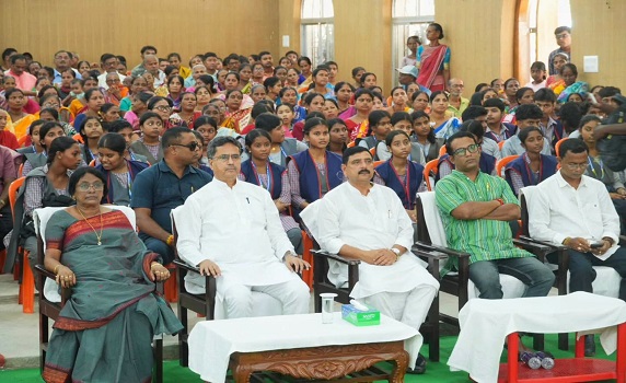 Tripura CM Dr. Manik Saha listens to PM Narendra Modi’s ‘Mann Ki Baat’.